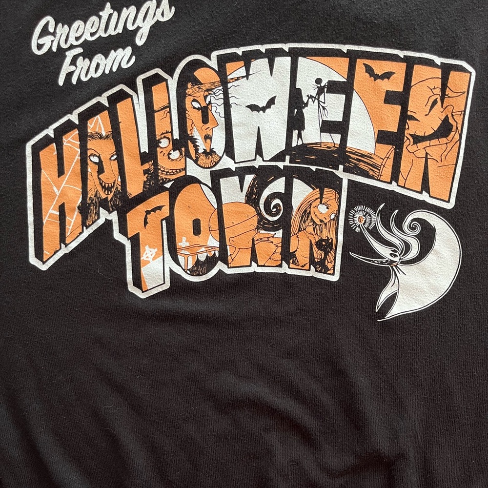 Disneys Halloween Town Short Sleeve V Neck Women’s Sweater Medium - Picture 9 of 9